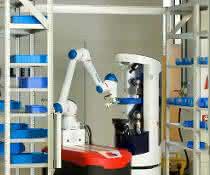 mobile Roboterplattform in Produktionsumgebung