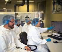 Reinraumlabor in der Isotopengeochemie der Universität Tübingen