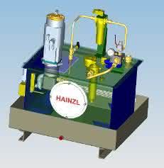 Structure of a servo-hydraulic unit