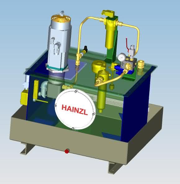 Structure of a servo-hydraulic unit
