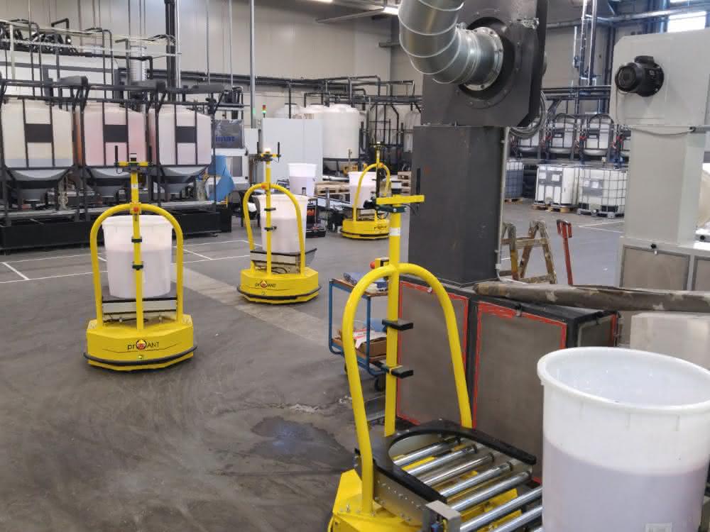 From materialfluss SPEKTRUM 2019: Integrator for individual transport robots