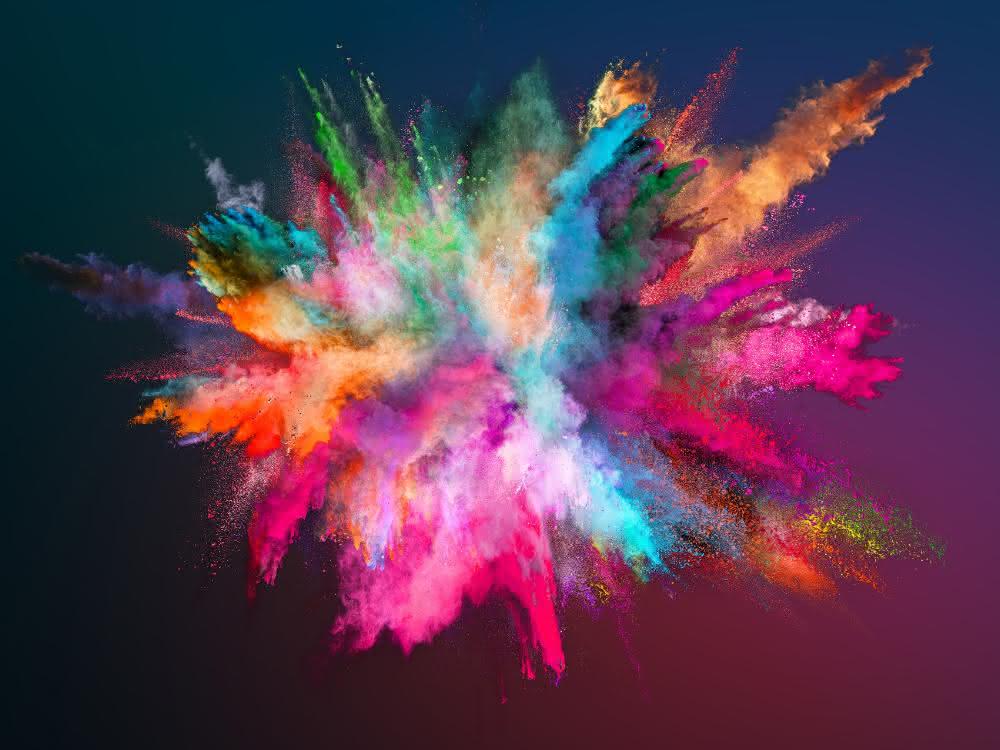 Bunte Farbpigmente