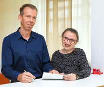 Dr. Nataliya Gorinski und Professor Dr. Evgeni Ponimaskin Dr. Nataliya Gorinski und Professor Dr. Evgeni Ponimaskin
