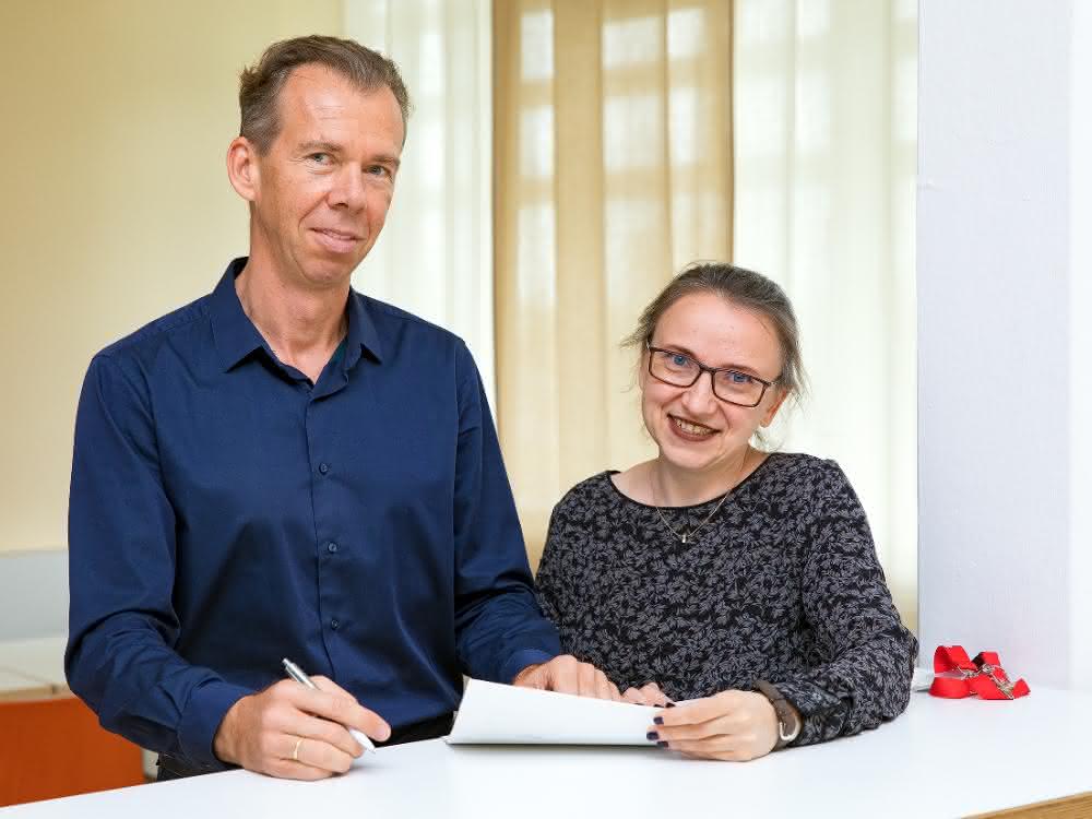 Dr. Nataliya Gorinski und Professor Dr. Evgeni Ponimaskin Dr. Nataliya Gorinski und Professor Dr. Evgeni Ponimaskin