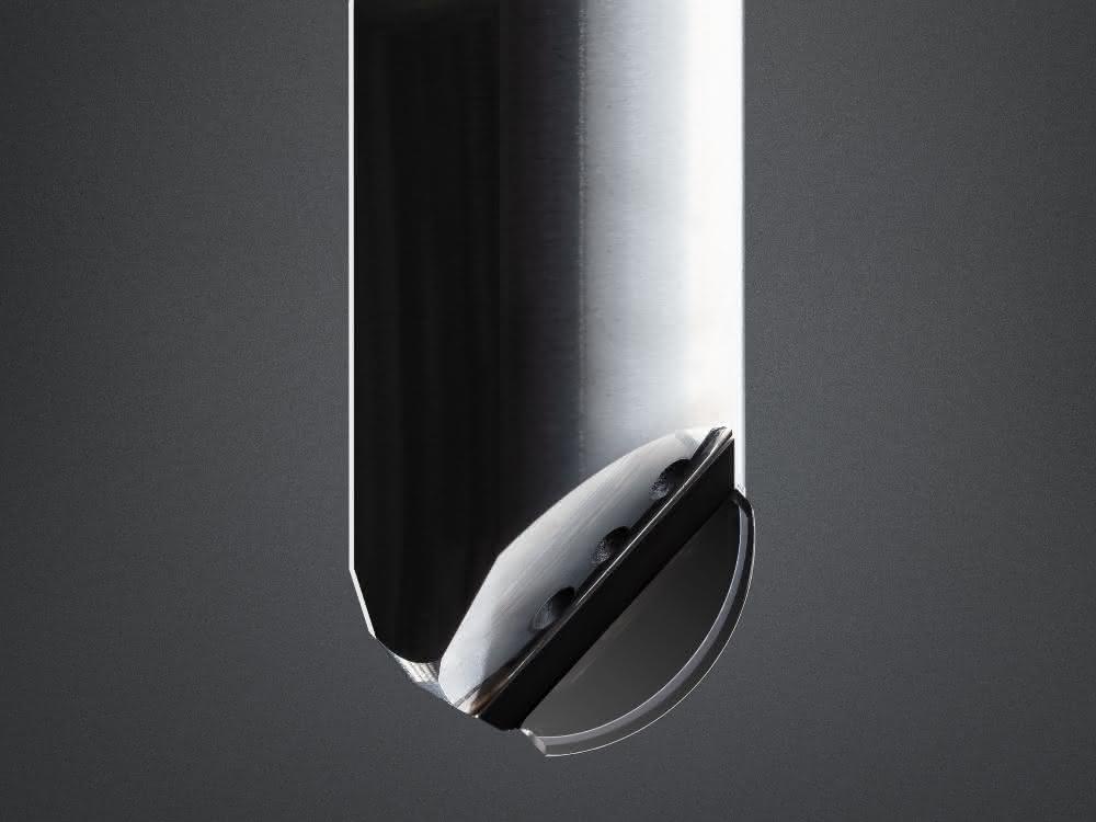 Milling instead of polishing at Horn: MKD ball nose end mills.