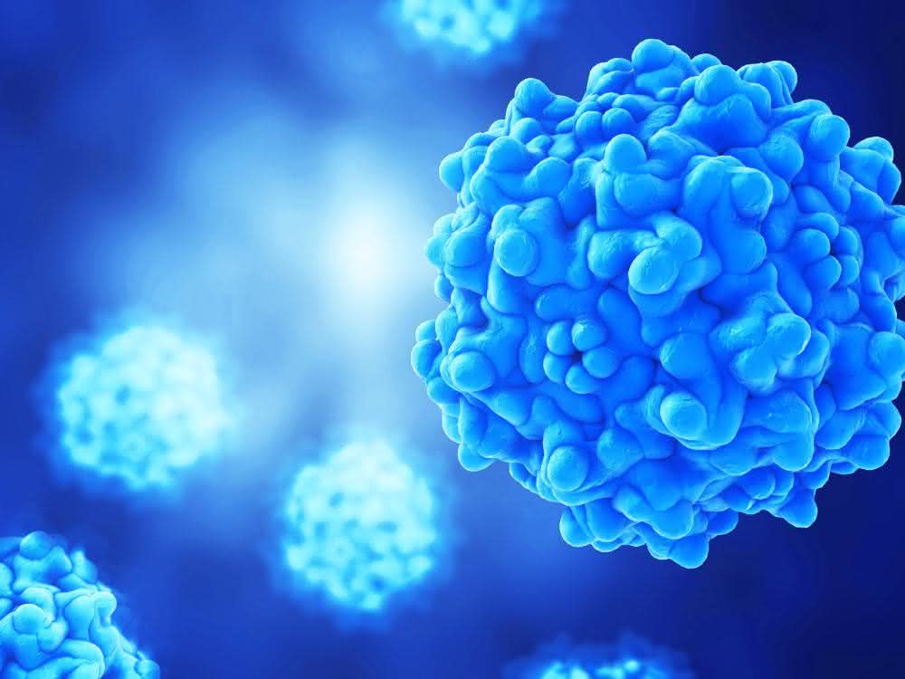 Modellabbildung eines AAV-Virus