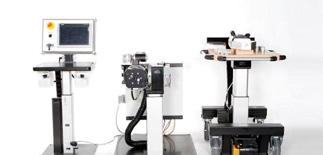 Roemheld Motek Handling technology: Mobile pressing, ergonomic handling