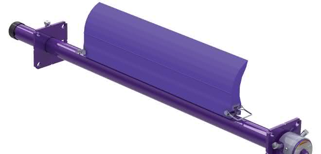 Flexco_head_scraper_EZP1T Head scraper with torsion spring: Fits into any conveyor system