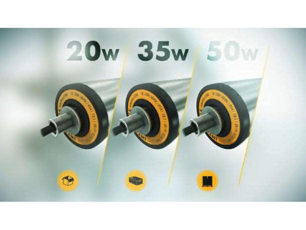 Roller drive with 20, 35 or 50 watts