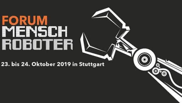 Congress + Exhibition: 'Human Robot Forum 2019' in Stuttgart Logo 'Forum Man Robot'