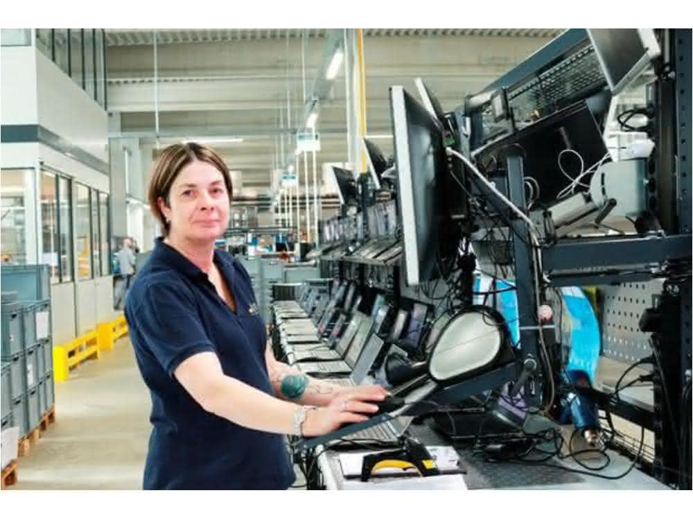 Workstation at goods receiving