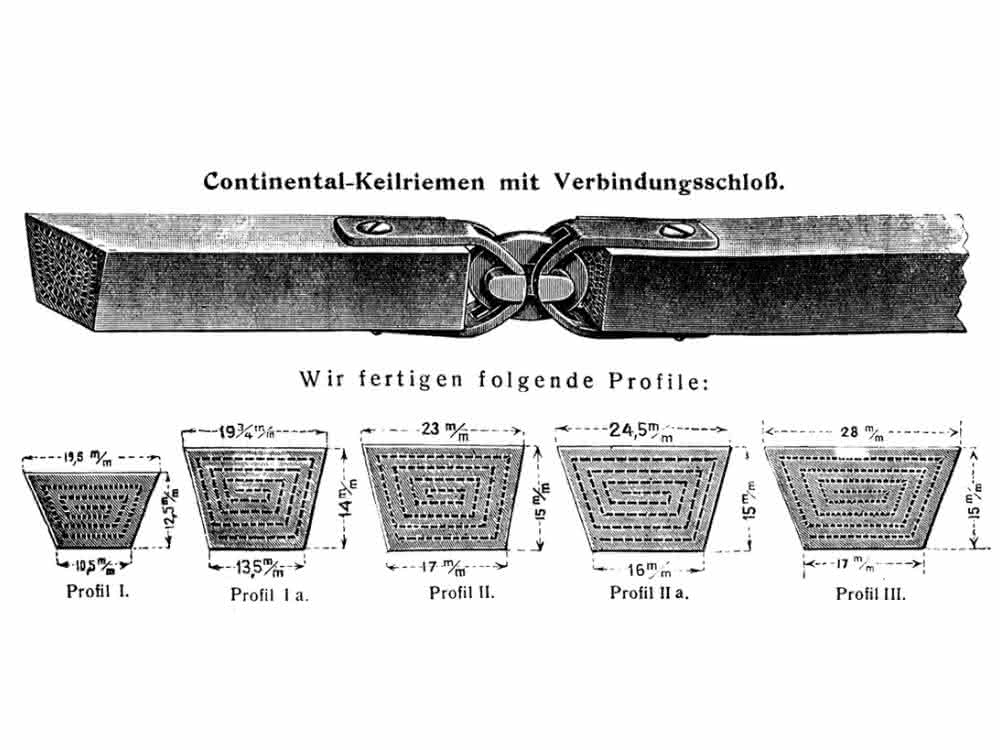 Keilriemen mit Verbindungsschloss