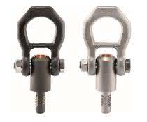 Depending on the version, a maximum load capacity of up to 840 kg is possible Threaded lifting pin
