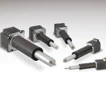 Stepper motor linear actuators: Hybrid with built-in anti-rotation guide