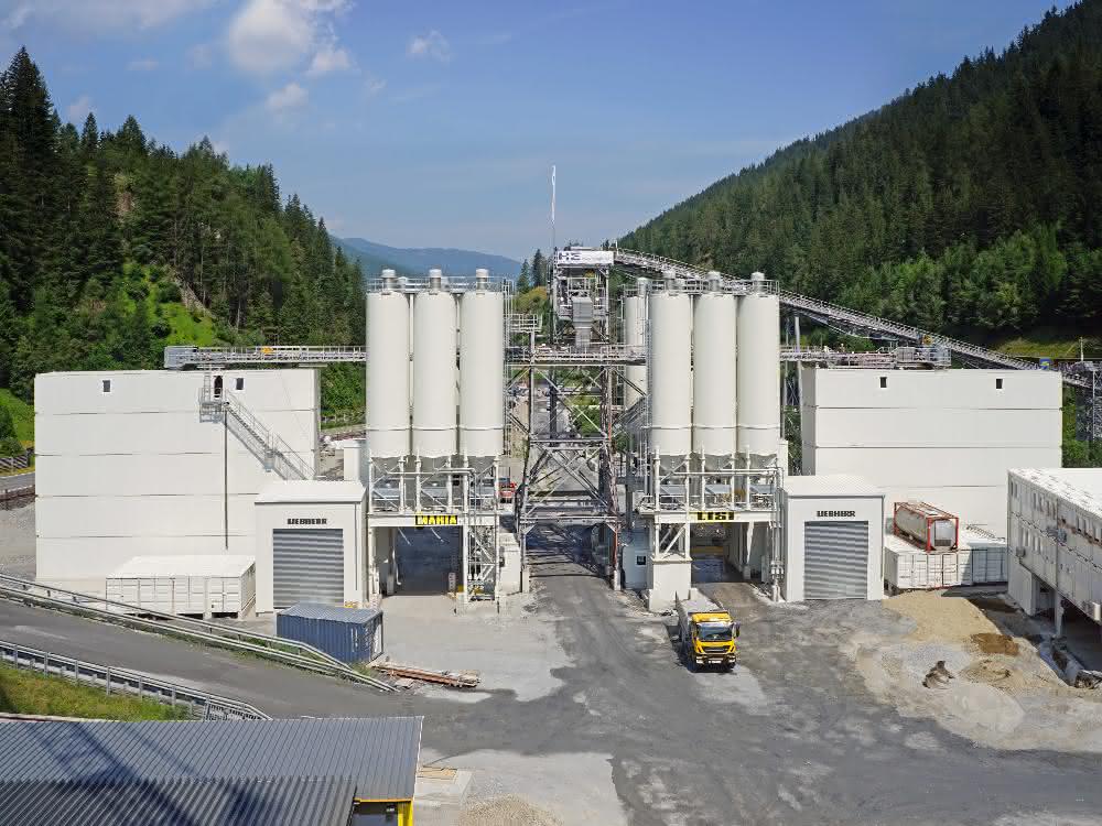 Liebherr-Mischanlagen meistern Betonproduktion am Brenner Basistunnel