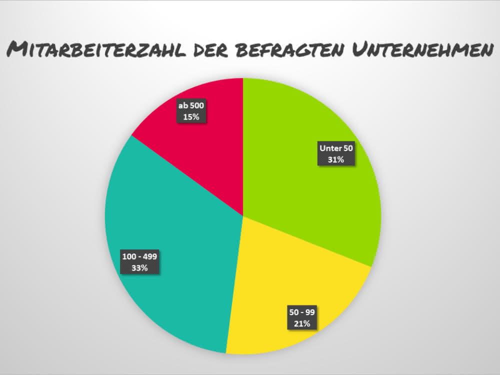 Number of employees in the companies surveyed Number of employees
