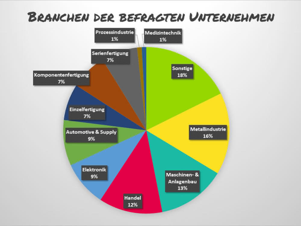 Sectors of the companies surveyed Business sectors