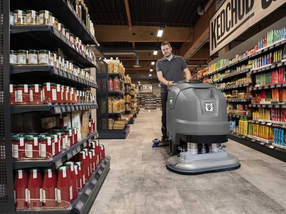 New scrubber dryer with aluminum head