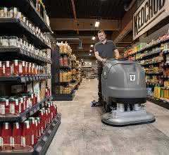 New scrubber dryer with aluminum head