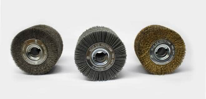 Satin finishing brushes