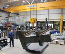 From materialfluss 8-9/2019: Crane technology for really heavy parts