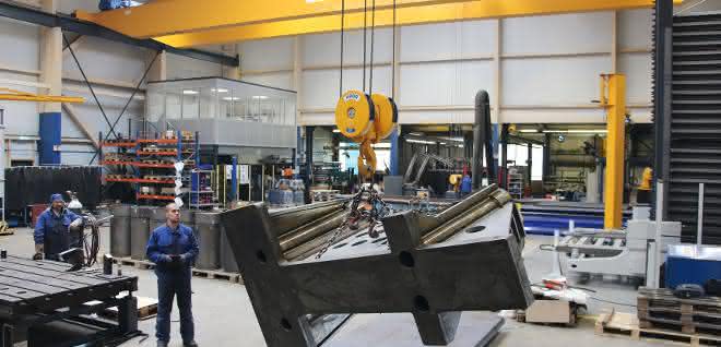 From materialfluss 8-9/2019: Crane technology for really heavy parts