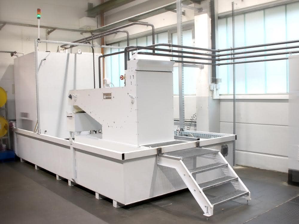 Cable drag belt filter rotary machine