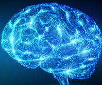 Abstrakte Darstellung neuronaler Vernetzung im Gehirn Abstrakte Darstellung neuronaler Vernetzung im Gehirn