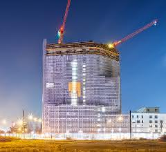 Hochhaus im linksrheinischen Stadtteil Heerdt in Düsseldorf