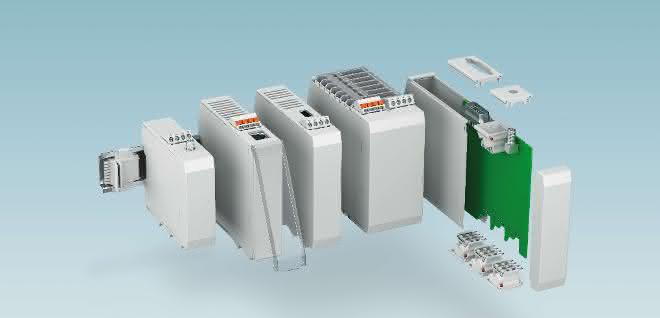 In addition to RJ45, D-Sub, USB and antenna connections, touch-safe connector headers and an 8-pin bus connector increase the range of possible applications ICS electronics housing