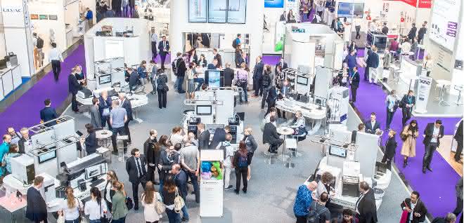 Messestände bei der Analytica 2018