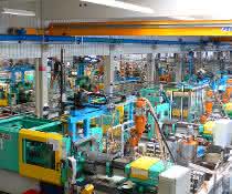 Blick in die Produktion. Blick in die Produktion.