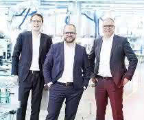 Der Lauda Geschäftsführer Dr. Mario Englert, der Geschäftsführende Gesellschafter Dr. Gunther Wobser sowie der Geschäftsführer Dr. Marc Stricker