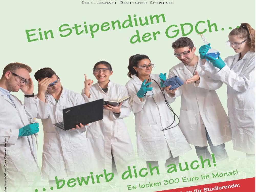 Ausschnitt aus Poster zur Bewerbung des Stipendiums