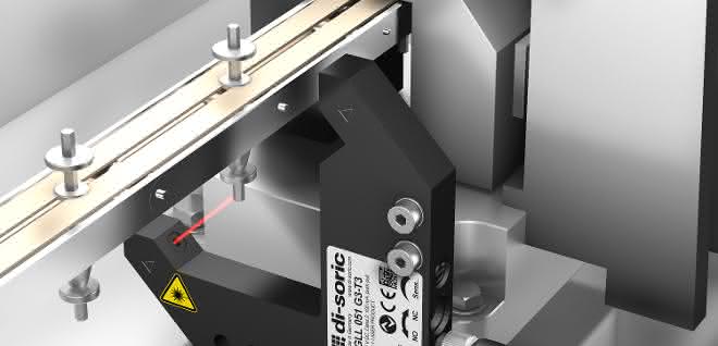 Laser angled light barrier