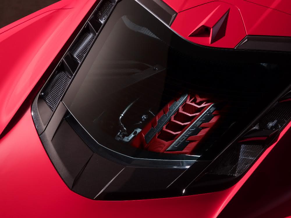 Engine of the new Corvette Stingray.