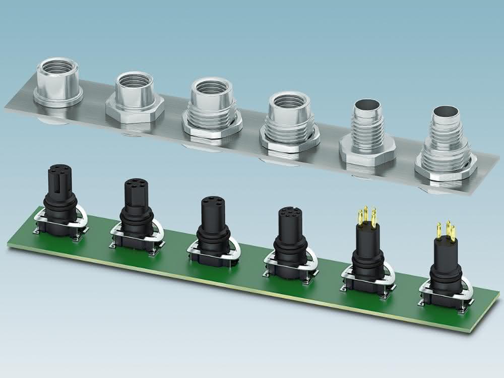 Circular connector: Connectors for Ethernet and Profinet