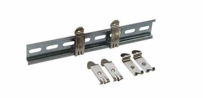 DIN rail clip: For narrow mounting