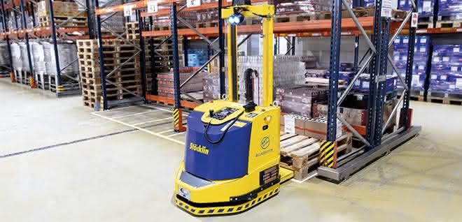 Automatic forklift truck