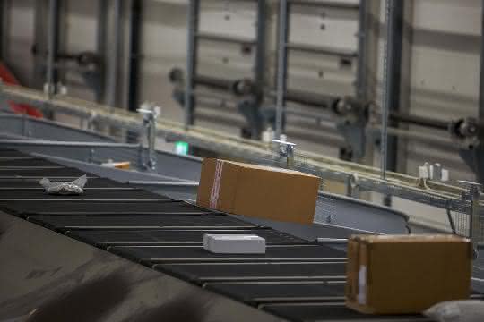 Paketsortieranlage bei Hermes