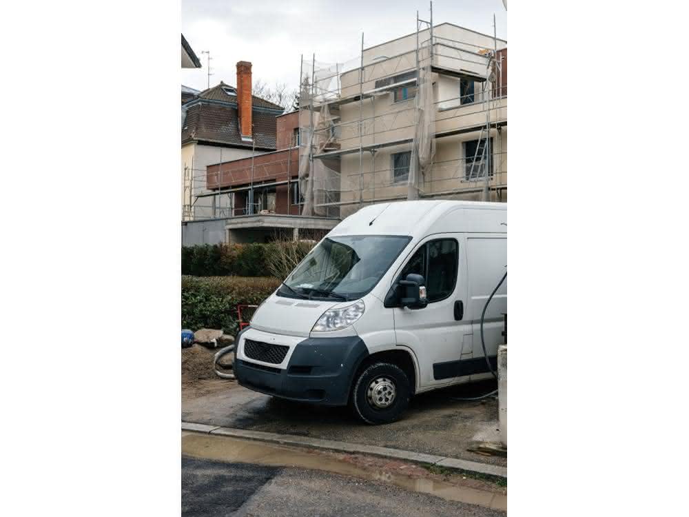 Beladener Transporter