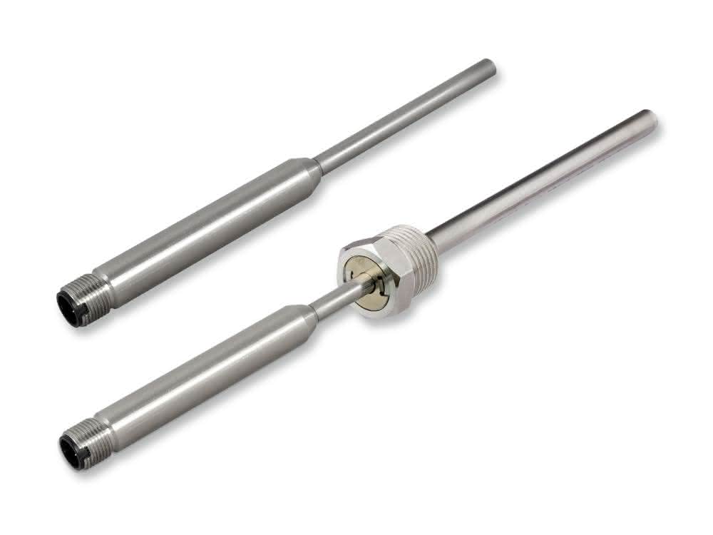Temperature sensor EE074 with and without thermowell Temperature sensor EE074