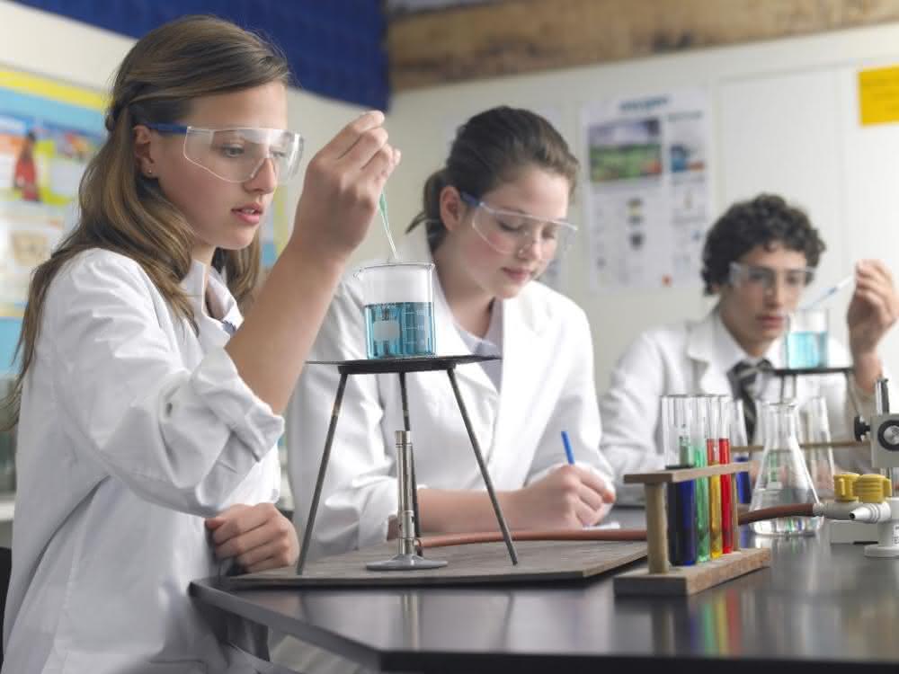 Chemielabor einer Schule