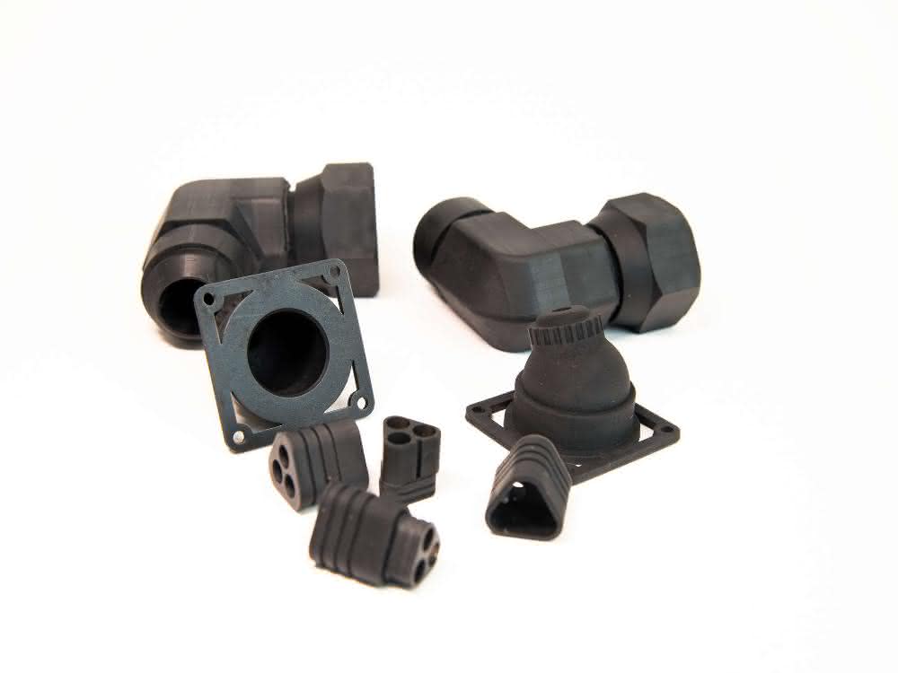 Electrical round connectors and L-shaped pipe connectors Round connectors and pipe fittings