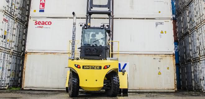 Hyster large forklift trucks meet three different emission standards