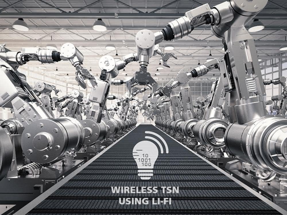 Real-time communication via light: Fraunhofer IPMS develops wireless TSN via Li-Fi