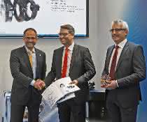 Volker Hindermann (Mitte) und Thomas Ritter Volker Hindermann (Mitte) und Thomas Ritter