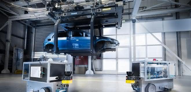 Automotive showroom and test center