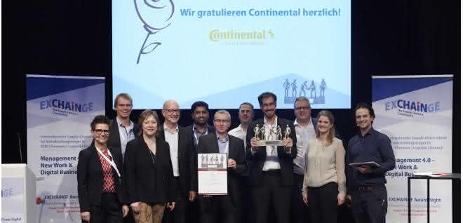 Jan Axt and his team are delighted to receive the Supply Chain Management Award 2019 Continental receives award