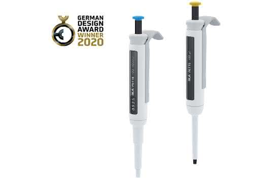 IKA-Pipetten und Logo des German Design Award